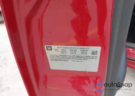 2014 Chevrolet Impala Limited Lt z USA, uszkodzony, nr VIN 2G1WB5E32E1135327